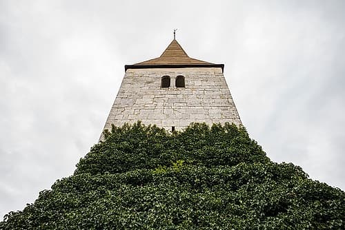 Sweden-Gotland Island-Frojel-Frojel church-exterior Religious Print